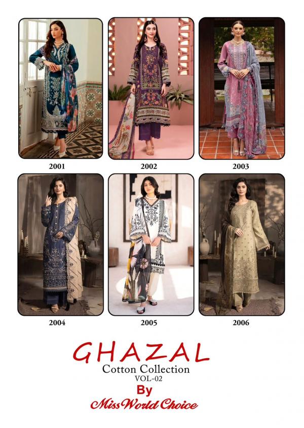 Miss World Ghazal Vol-02 – Karachi Dress Material